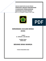 Kerangka Acuan Kerja: Dinas Pekerjaan Umum Perumahan Dan Kawasan Permukiman Kabupaten Kulon Progo