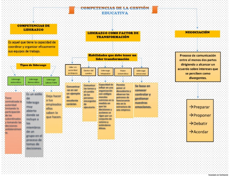 Mapa Mental Conceptual Competencias | PDF