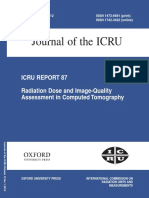 Journal of The ICRU: Icru Report 87 Radiation Dose and Image-Quality Assessment in Computed Tomography