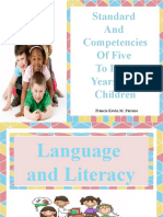Standards and Competency of 5 Years Old Children