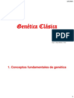 1 GENETICA Introduccion y Leyes de Mendel 2021