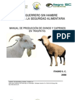 Manual de producción de ovinos y caprinos en traspatio