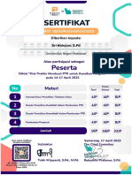 Sri Wahyuni, S.PD DIklat 32 JP PTK