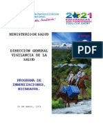 Ministerio DE Salud: Programa de Inmunizaciones, Nicaragua