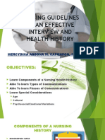 Nursing Guidelines for Effective Health Histories