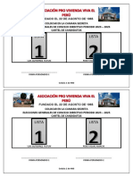 Cedulas de Votacion Imprimir