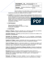 De Peligros, Evaluación Y Valoración de Riesgos. Versión: 001 Fecha: 02/01/2023 Código