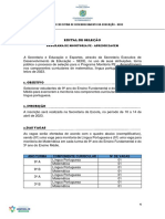 Seleção Monitores Programa PE - Aprendizagem