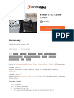 Ender 3 s1 Cable Chain