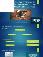 El Carácter Excepcional de La Prisión Preventiva Y Su Inobservancia en El Perú