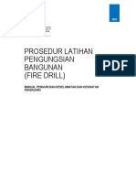 Prosedur Latihan Pengungsian Bangunan (Fire Drill) : Manual Pengurusan Keselamatan Dan Kesihatan Pekerjaan