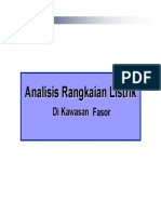 Analisis Rangkaian Listrik Di Kawasan Fasor