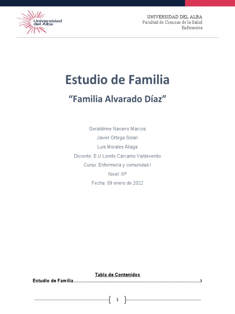 Estudio de Familia Comunidad Grupo, Javier Ortega, Geraldine Navarro