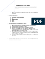 Informe de Practica de Campo I