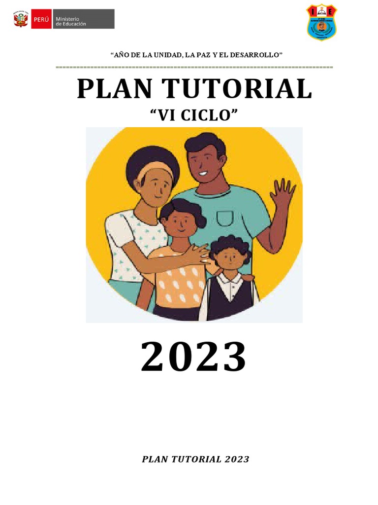 Plan Tutorial VI Ciclo 2023 | PDF | Aprendizaje | Salón de clases