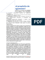 Cuál Es El Propósito de Un Argumento Deel Carta de Opinión