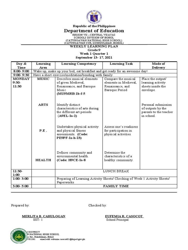 WHLP wk1Q1 COMBINED | PDF