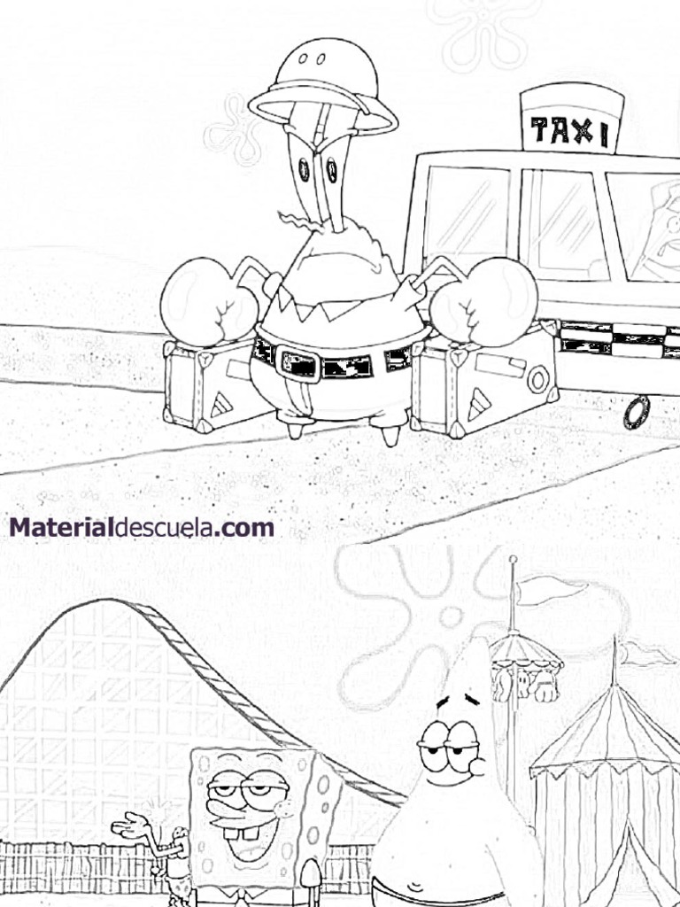 Colorear Bob Esponja PDF | PDF