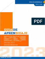 Guía de Aprendizaje - Lenguaje I