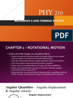 Chapter 1 - Rotational Motion
