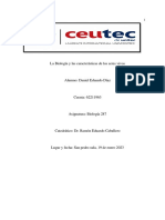 Tarea1. La Biología y Las Características de Los Seres Vivos. Daniel Diaz