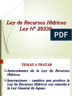 Ley Recursos Hidricos 2014