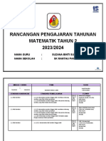 Rancangan Pengajaran Tahunan Matematik Tahun 2 2023/2024