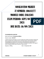 Eng1503 Exam 2021