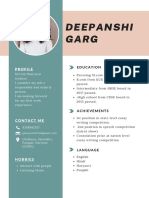 White Simple Student CV Resume