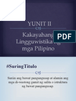 Kakayahang Lingguwistiko