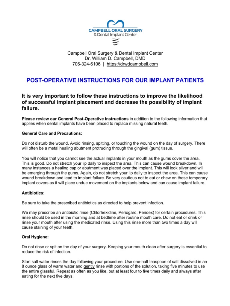 implant-surgery-instructions-post-op-1-pdf-dental-implant-dentures