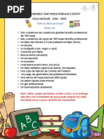 Lista de útiles para 2do grado 2025 | PDF | Hogar, jardinería y bricolaje
