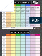 Weekly Schedule Template 06