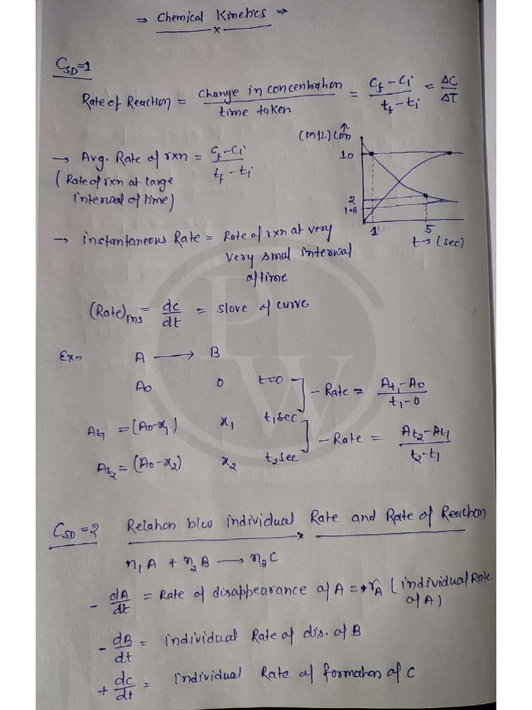 Chemical Kinetics Csd Lakshya Jee 2023 Pdf
