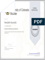 Successfully Completed Predictive Modeling and Analytics Course