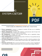 Operating System: Cset209