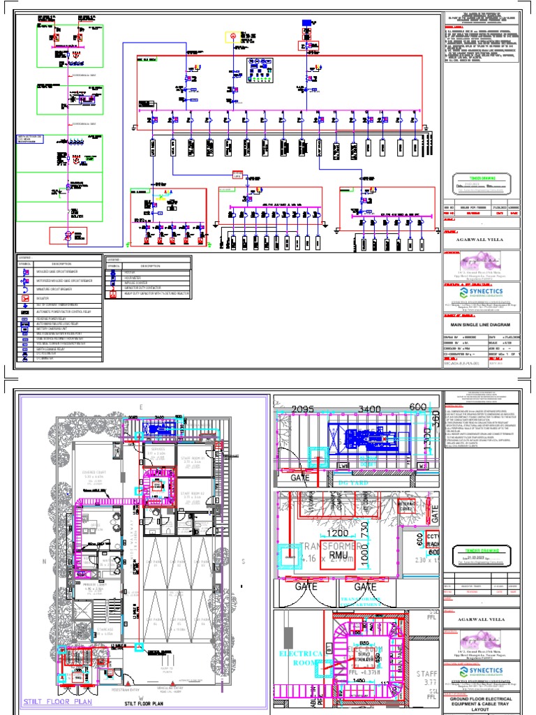 Agarwall Villa Electrical Layout | PDF | Capacitor | Relay