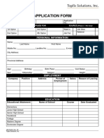 HR-FM-26, Rev. 02 Application Form