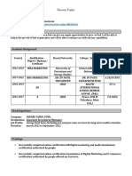 Naveen Yadav's Resume