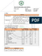 Laporan Hasil Belajar Siswa: A. Sikap