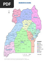 Districts and Villages in Uganda | PDF | Uganda
