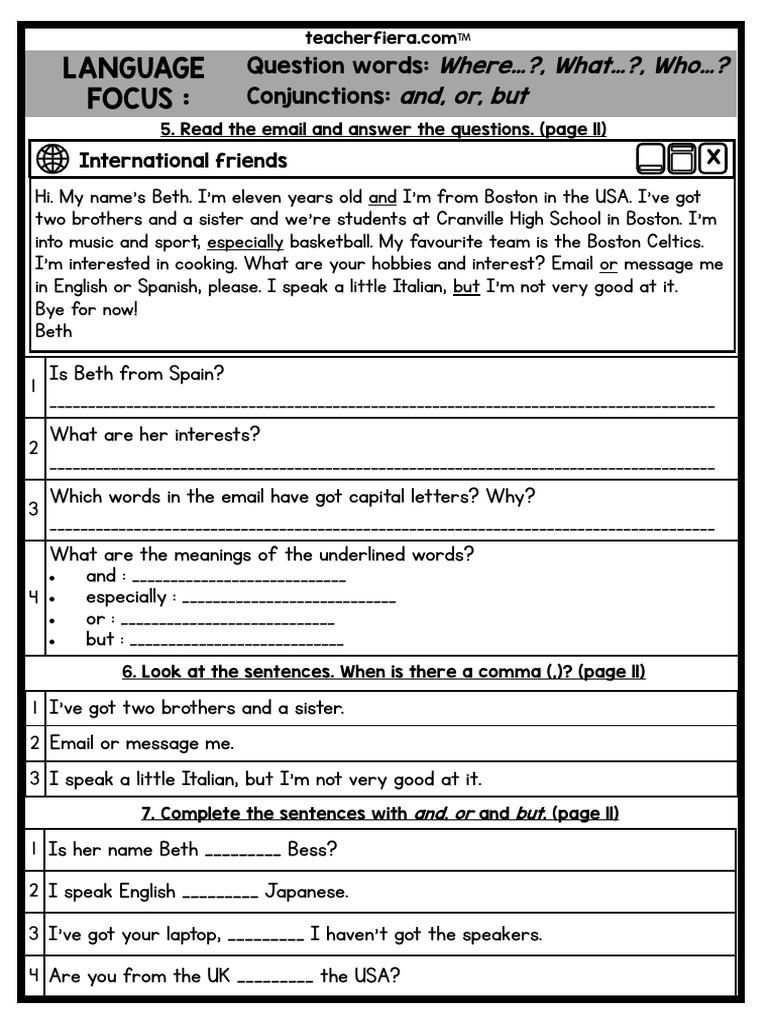 Y5 Starter Unit Worksheets 1 PDF