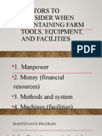 Factors To Consider When Maintaining Farm Tools