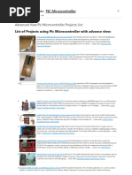 Advanced View Pic Microcontroller Projects List PDF