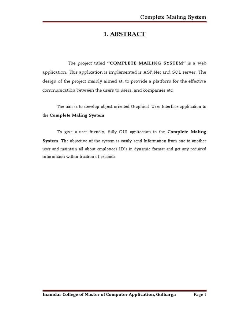 Set Mailing System Final | PDF | World Wide Web | Internet & Web