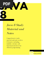 Java 8 Notes and Enhancements