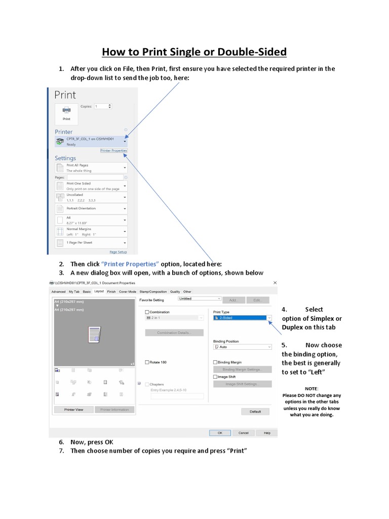 How To Print Single or DoubleSided PDF