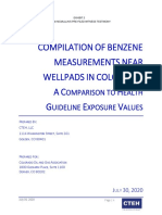 Benzene near wellpads: A comparison to health guidelines