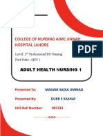 College of Nursing Aimc Jinnah Hospital Lahore