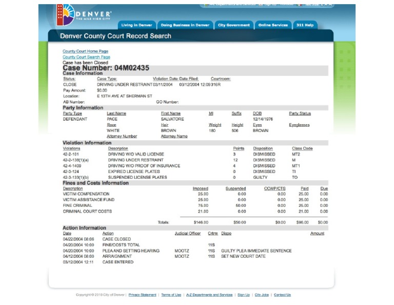 Sal Pace Driving Record Pdf